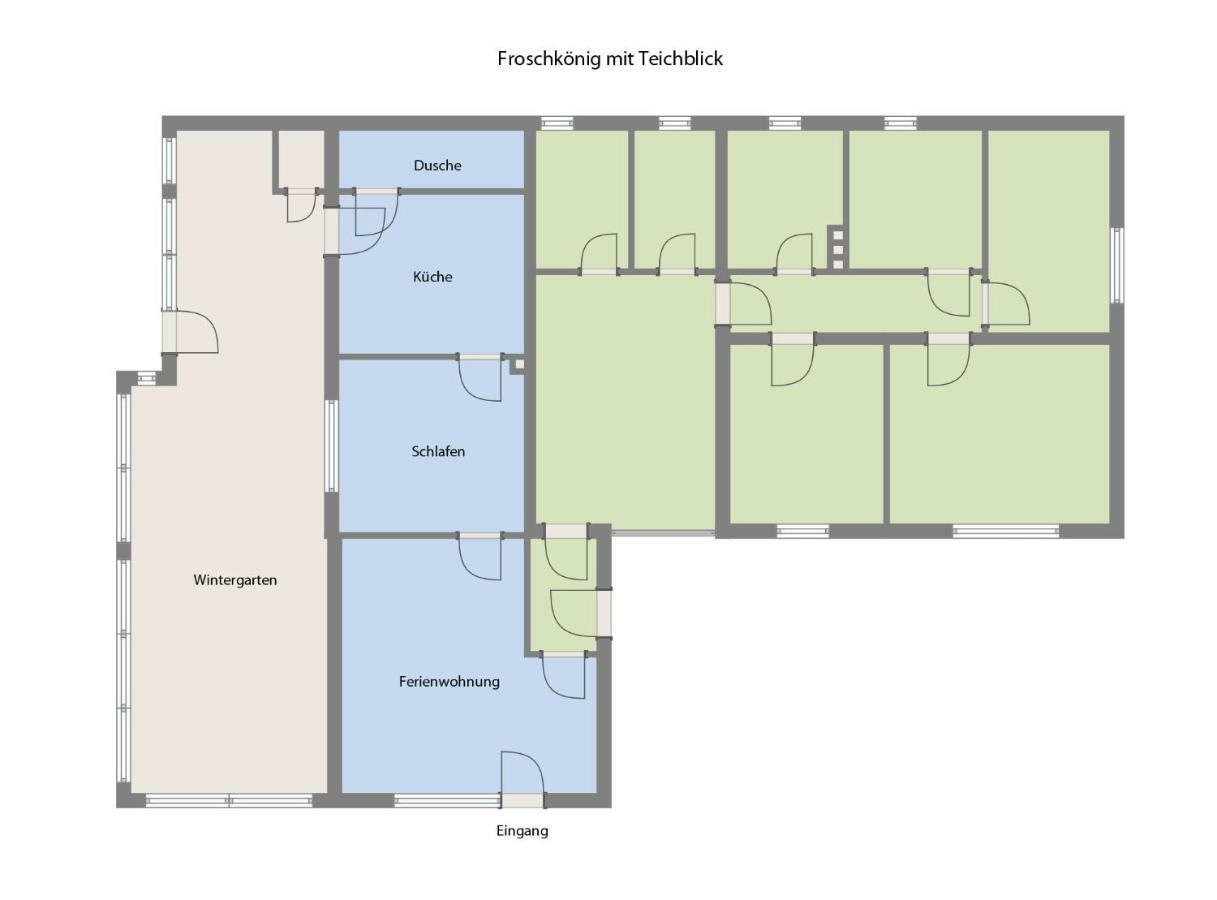 Froschkoenig Mit Teichblick Apartamento Trendelburg Exterior foto